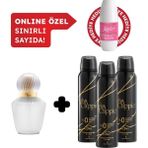 Viva Kadın Edt Parfüm 60 ml & Deodorant 3*150 ml Avantajlı Set, Roll On Hediyeli