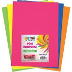 Viva Puti Fon Kartonu Fosforlu 50X70 Karışık Renk 50 Adet - Karışık Çok Renkli - Fom