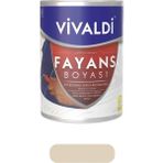 Vivaldi Fayans Boyası - Astar ve Vernik Gerektirmeyen Boya - Sınırsız Renk 1 kg - 1 lt - KumBeji