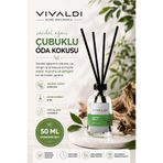 Vivaldi Home Sandal Ağacı Çubuklu Oda Kokusu 50 ml, Odunsu, Sıcak ve Kalıcı Koku, Ev & Ofis Ortam Kokusu