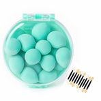 VIVALUXE 8’li Makyaj Süngeri Seti + Aplikatör Çubuk Hediyeli – Yumuşak, Lateks İçermeyen Beauty Blender Süngerleri (Yeşil, Pembe, Sarı, Mavi, Mor) | Nemli & Kuru Kullanım (Yeşil)