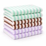 VIVALUXE Çok Amaçlı Mikrofiber Temizlik Bezi – Süper Emici, İz Bırakmaz, Ev, Mutfak, Cam, Araba, Ofis ve Genel Kullanım İçin – 6’lı Set (Yeşil-Beyaz & Kahverengi-Beyaz