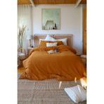 Vivamaison Çift Kişilik 2 Kat Müslin Nevresim Takımı, % 100 Pamuk Soft Kumaş 200X220 cm Koyu Kiremit - 200 x 220 cm