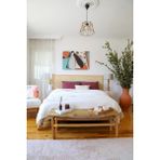 Vivamaison Çift Kişilik 4 Kat Müslin Pike Yatak Örtüsü Pamuklu Çift Taraflı Beyaz 220X240 cm - 220 x 240 cm