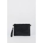 Vivaq Kadın Sıralı Gümüş Taşlı Süet Bilek Askılı Ve Zincir Askılı Portföy El Ve Clutch Çanta