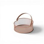 VİVAREL İskandinav Stil Metal Saklama Sepeti - Terracotta