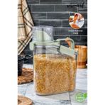 Vivart 1,8 Lt Erzak Saklama Kabı - Ölçekli Bakliyat Kabı Düzenleyici Kavanoz