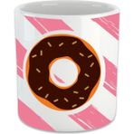 Vivas Pembe Donut Double Fincan Kulpsuz Espresso Double Türk Kahve Fincan Kahve Kupası
