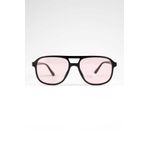 Vivaviss Fer 1111-60 Unisex Güneş Gözlüğü Siyah Çerçeve Pembe Cam