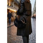 Vivazzaluxe Vintage Peluş Kürk Model Sonbahar, Kış Tote Bag Kadın El, Omuz, Çapraz Çanta - Siyah