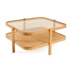 Vivense Alaska Orta Sehpa, Bej - 90 cm x 90 cm x 48 cm