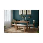 Vivense Alvin Natural Ahşap Açılır Mutfak Masa Takımı, 80X120 - 45 cm x 45 cm