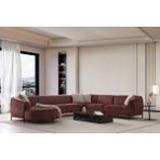 Vivense Armoni Large Köşe Koltuk, Sol - Bordo - 1 cm x 1 cm x 77 cm