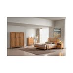 Vivense Artemis Masif Yatak Odası Takımı - Bej - 160X200