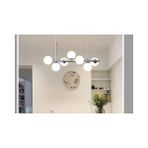 Vivense Ayten Silver Sıralı Yedili Avize, Krom Kasalı, Beyaz Camlı