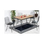 Vivense Badem Mutfak Masa Takımı, Akça , 120X80 - Ceviz - 80 cm x 120 cm