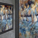 Vivense Bale Yağlı Boya Dokulu Ahşap Tablo