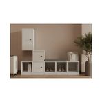 Vivense Bk Concept Ayakkabılık, 3 Kapaklı, MST-AYK-1010 - Beyaz