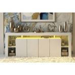 Vivense Burc Ledli Tv Ünitesi, Beyaz, 200 cm - 180 cm x 35 cm x 50 cm