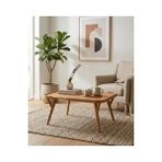 Vivense Butterfly Kare Orta Sehpa, Meşe - 90 cm x 90 cm x 45 cm