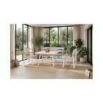 Vivense Calm Bahçe Balkon Oturma Grubu - 58 cm x 61 cm x 78 cm - Krem