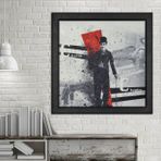 Vivense Charlie Chaplin Yağlı Boya Dokulu Ahşap Tablo