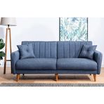 Vivense Collection Aqua Lacivert Üçlü Koltuk