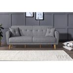 Vivense Collection Aria Koyu Gri Üçlü Koltuk