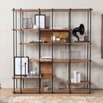 Vivense Collection Cooper Ceviz Kitaplık