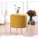 Vivense Collection Copper Yuvarlak Hardal Puf