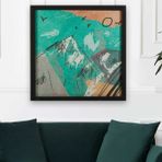 Vivense Collection Minimalist Ahşap Yağlı Boya Dokulu Tablo