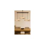 Vivense Creamelith Handmade Üçlü Karbon Beton Avize - Krem - Siyah