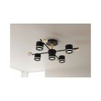 Vivense Deha LED Plafonyer Avize, 4+1 - Siyah
