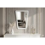 Vivense Dfn Wood Atria Dekoratif Konsol Aynası, Beyaz, 90X68