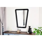 Vivense Dfn Wood Atria Dekoratif Konsol Aynası, Siyah, 90X68