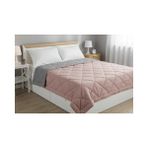 Vivense Dormeur Polycotton Yorgan Fırçalı Çift Kişilik, Gri - 195 x 215 cm