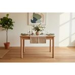 Vivense Elena Iskandinav Mutfak Masası, Natural, 80X120 - Naturel - 80x120 kapalı hali80x150 acılmıs halı