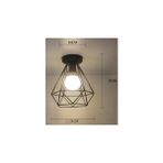 Vivense Elmas Avize 21 cm - Siyah