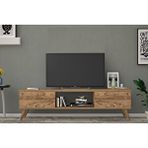 Vivense Emre Tv Ünitesi, Ahşap Ayakli, Atlantik Çam, 140 Cm Kahverengi