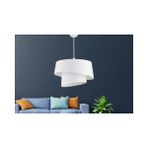 Vivense Evlight Baret Pvc 2 Katlı Sarkıt Avize, Beyaz