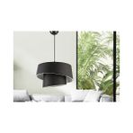 Vivense Evlight Baret Pvc 2 Katlı Sarkıt Avize, Siyah