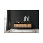 Vivense Ezgi Konsol ve Aynası, 4 Kapaklı - 77 cm x 47 cm - Açık Ceviz