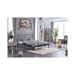 Vivense Falez St Metal Karyola, Siyah, 120X200 - 120 x 200 cm