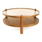 Vivense Golf Orta Sehpa, Ceviz - 100 cm x 100 cm x 48 cm