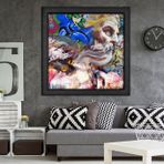 Vivense Graffiti Yağlı Boya Dokulu Ahşap Tablo