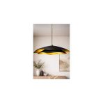 Vivense Handmade Wabi Sabi Karbon Beton Avize, Black Marvante - Siyah - Gold