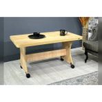 Vivense Hey Ada Orta Sehpa, Safir - 100 cm x 60 cm x 53 cm - Meşe