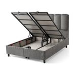 Vivense Hillburn Baza, 90X200 - Koyu Gri