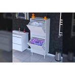 Vivense Ilkim Alt ve Üst Modül Sepetli Banyo Dolabı, 65 cm - 65 cm x 32.5 cm x 138 cm - Beyaz