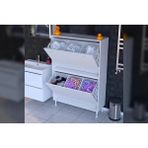 Vivense Ilkim Alt ve Üst Modül Sepetli Banyo Dolabı, 95 cm - 95 cm x 32.5 cm x 138 cm - Beyaz